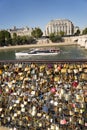 Love lockers on the bridge at Paris FranceComposite of fresh garlic